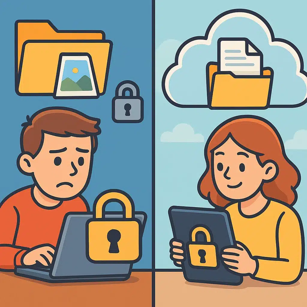 Cifrado local vs nube: qué significa para tus documentos y fotos