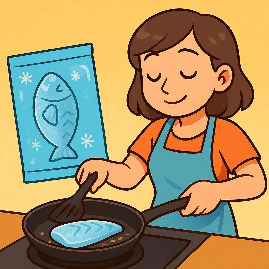 Cocinar pescado congelado sin que quede seco: tiempos y truco de sartén