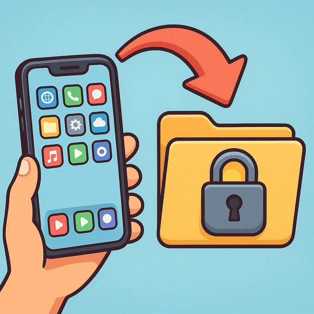 Cómo crear una carpeta cifrada en Android/iPhone sin apps raras