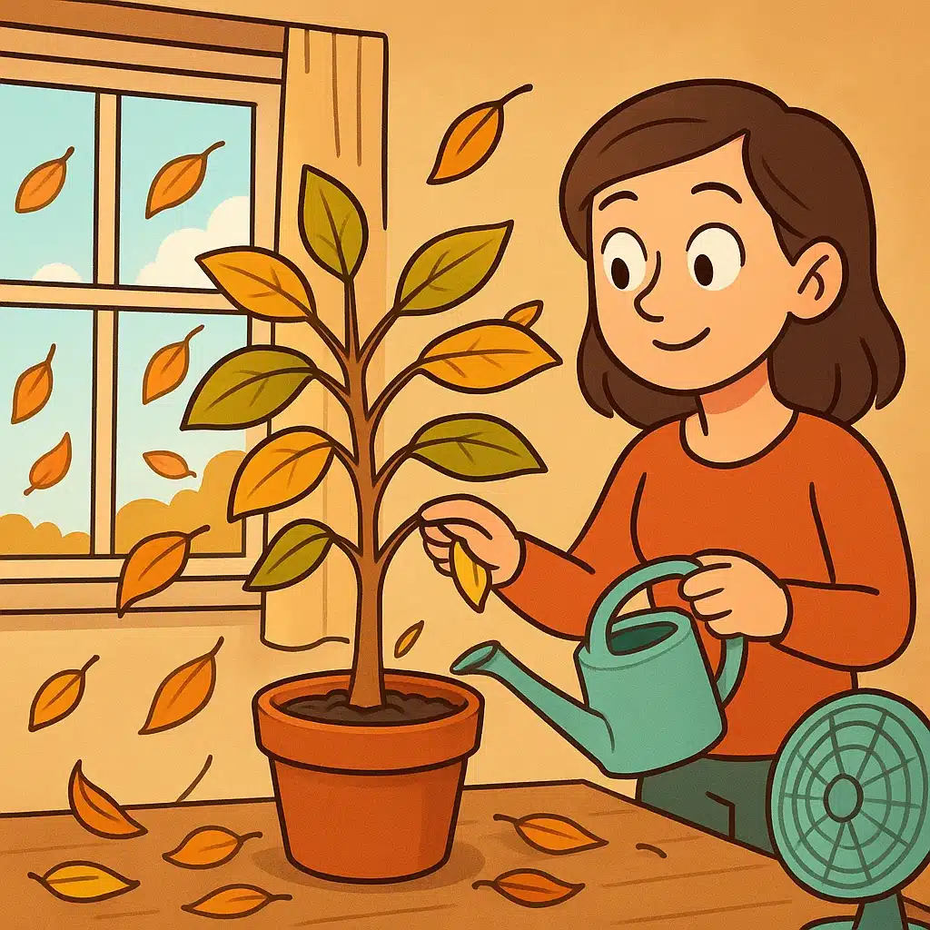Cómo cuidar un ficus que pierde hojas en otoño: luz, riego y corriente