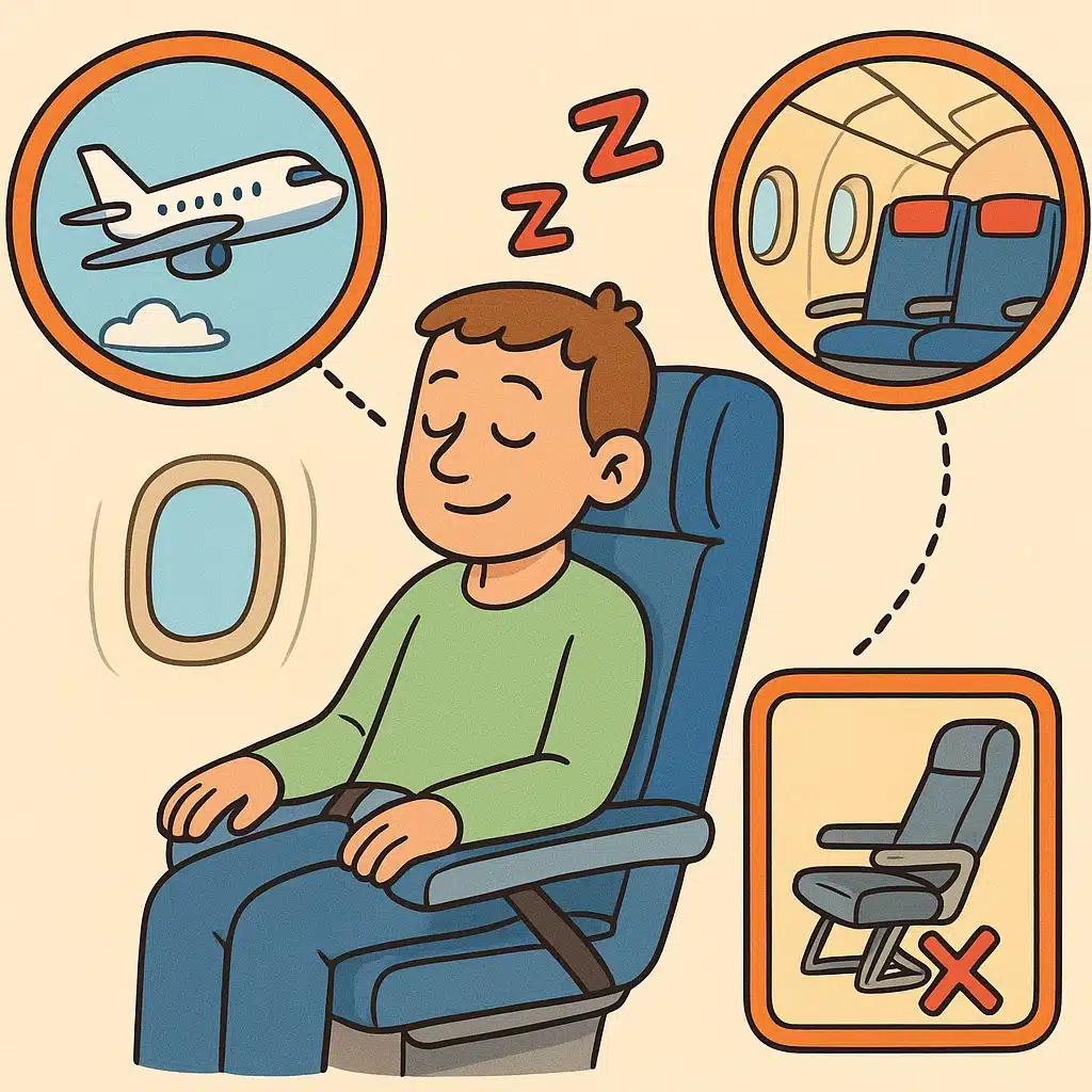 Cómo elegir asiento en avión para dormir mejor según tipo de vuelo