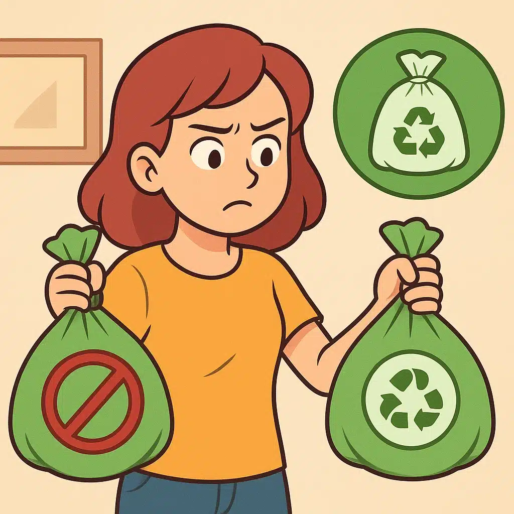 Cómo elegir bolsas de basura compostables sin caer en falsas promesas