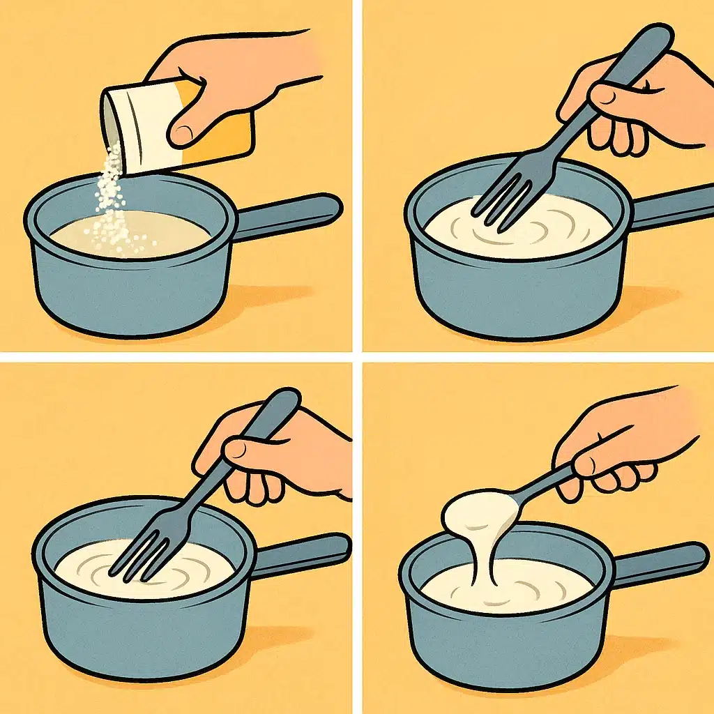Cómo hacer una bechamel sin grumos usando solo tenedor: método ultra simple