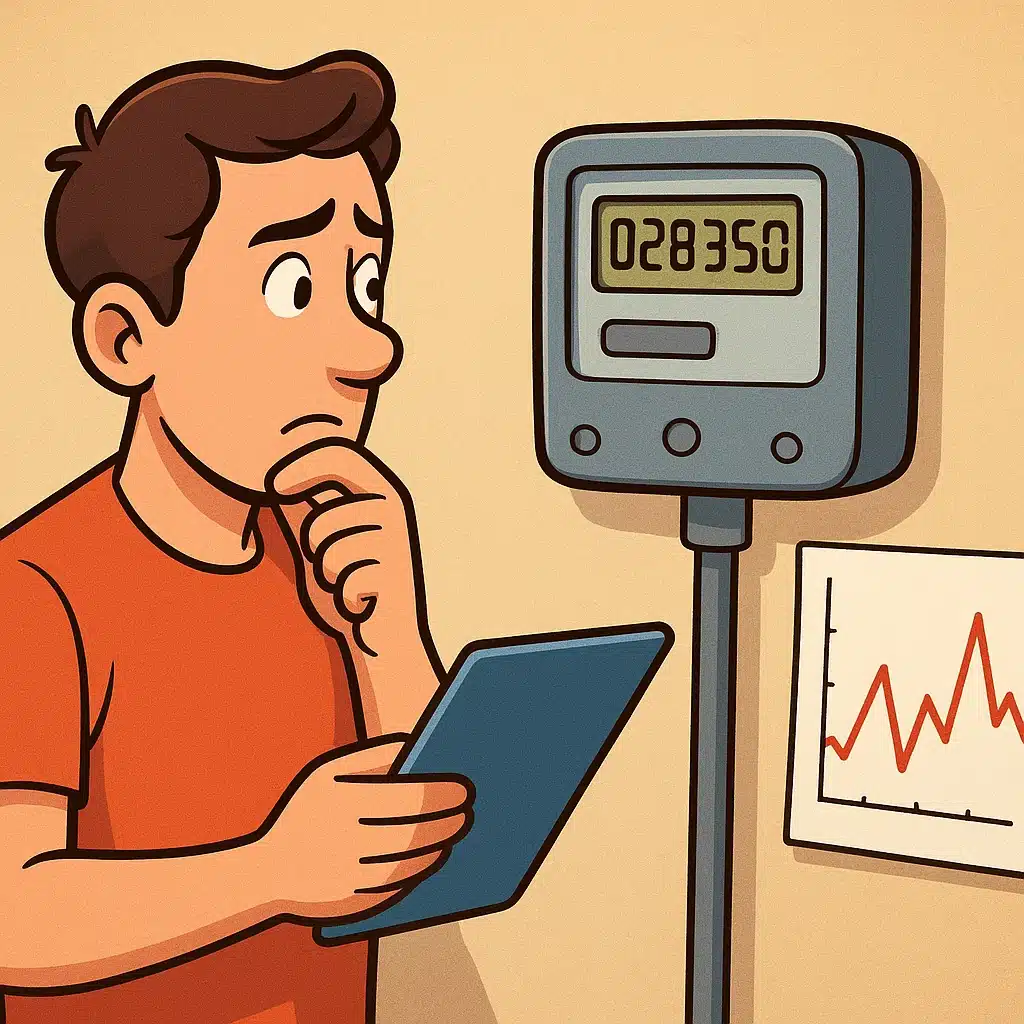Cómo leer el consumo de tu contador digital y detectar picos raros