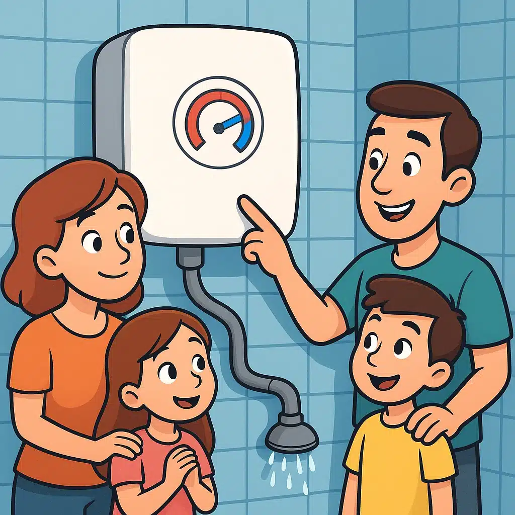 Cómo programar el termo para duchas familiares sin gastar de más