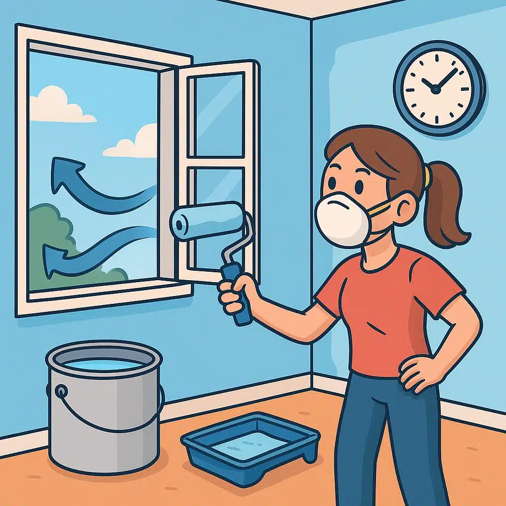 Cómo reducir VOCs en casa al pintar: ventilación y tiempos seguros