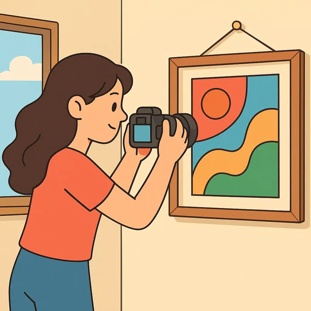 Cómo sacar buenas fotos a cuadros para venderlos online sin reflejos