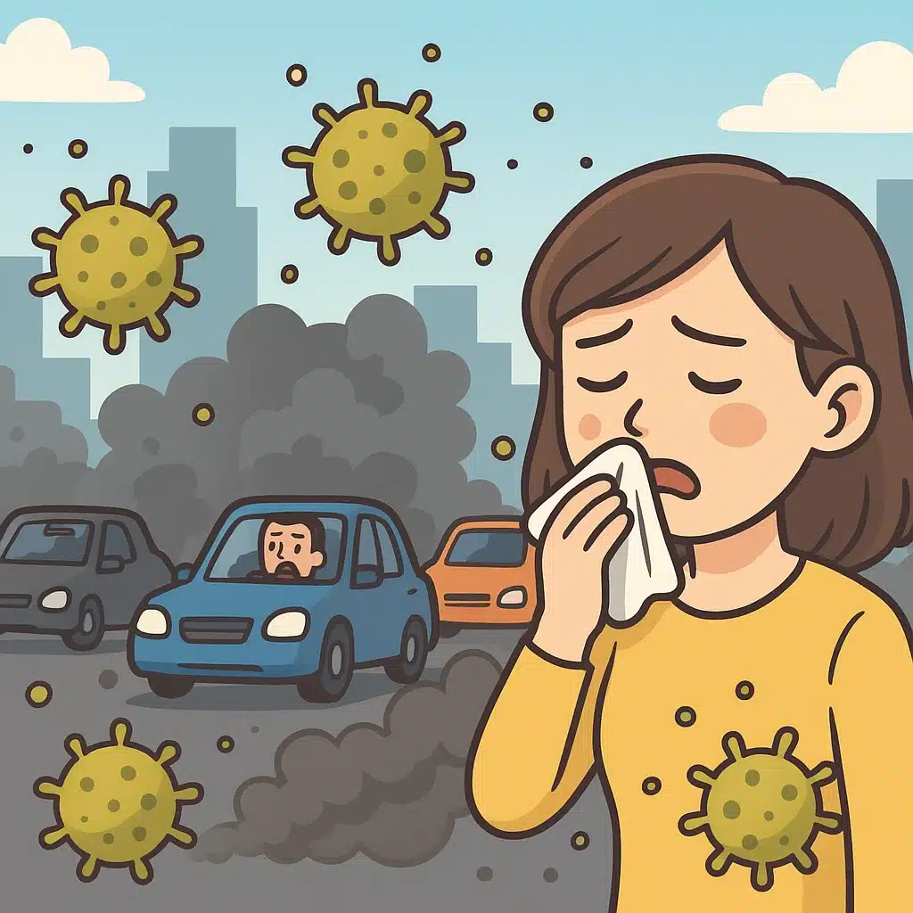 Contaminación por polen en ciudad: por qué empeora con tráfico