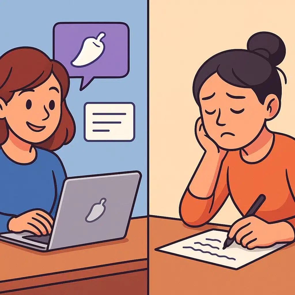 Cuándo Peppertype ayuda y cuándo mejor escribir a mano
