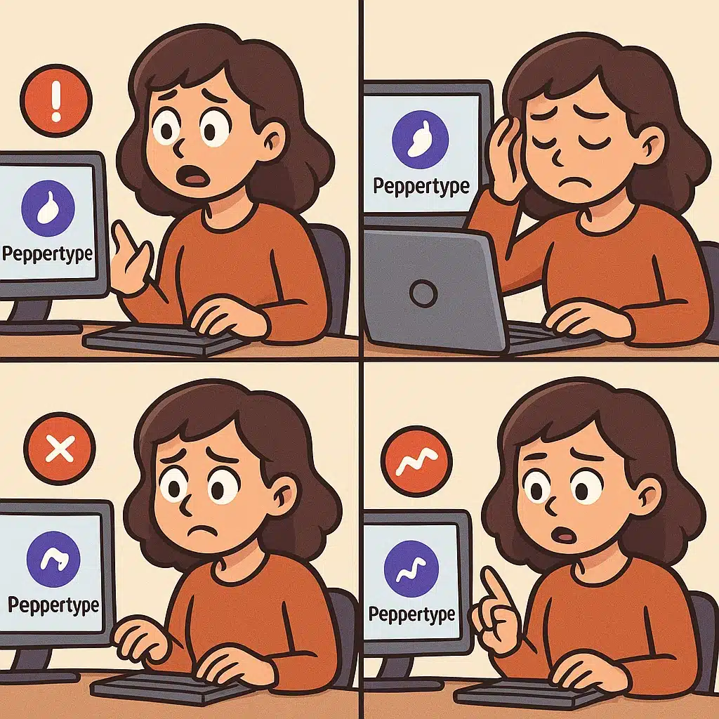 Errores típicos con Peppertype y cómo afinarlos