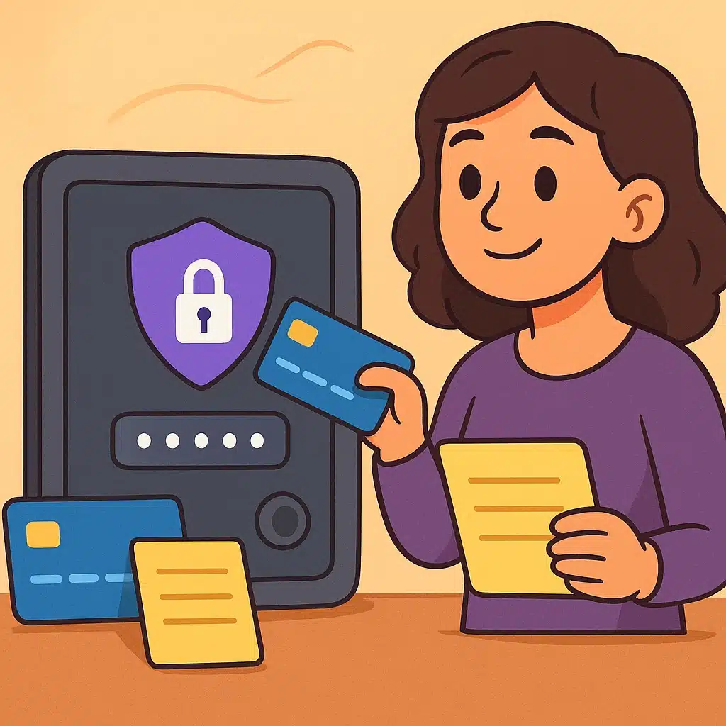 Guardar tarjetas y notas seguras en Proton Pass para el día a día