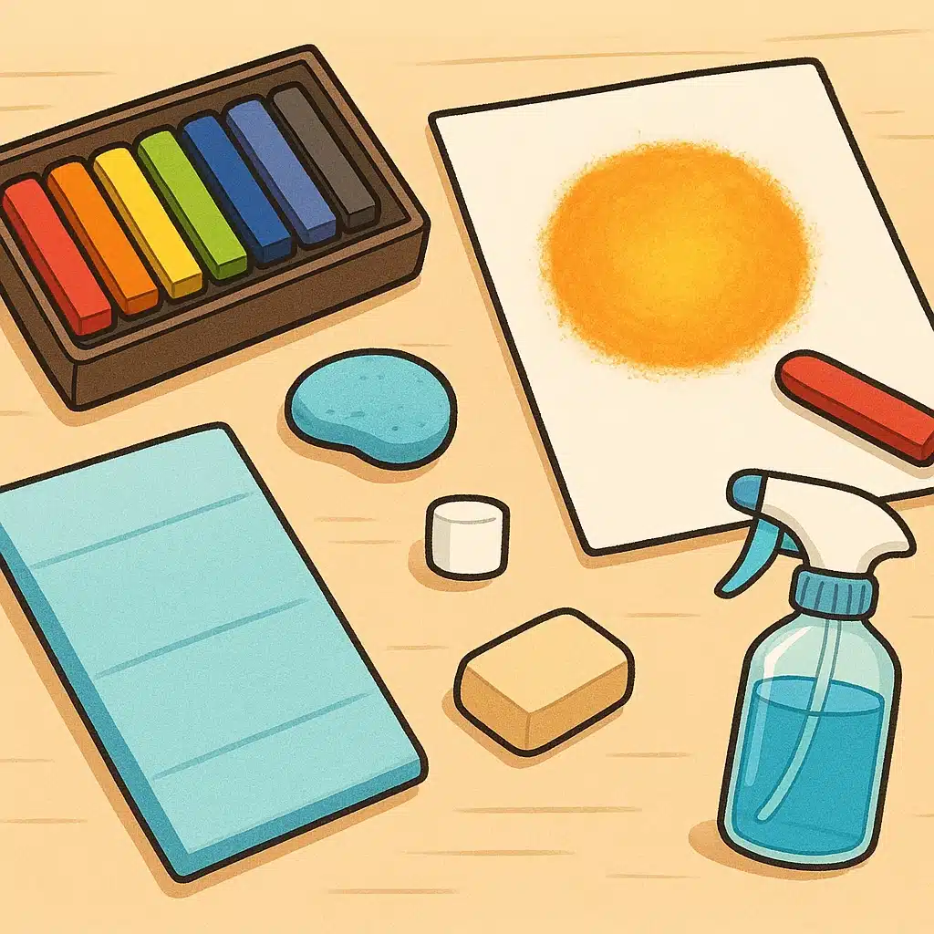 Guía para empezar con pastel seco sin manchar media casa: materiales mínimos