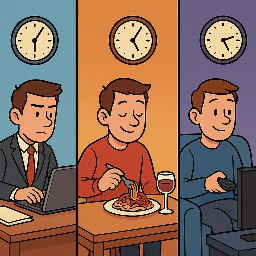 Historia rápida de los horarios españoles: trabajo, cena y tele