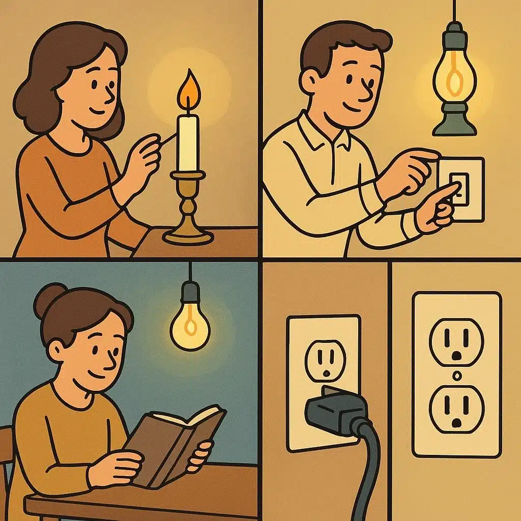 La historia de la electricidad doméstica: de velas a enchufes en 6 pasos