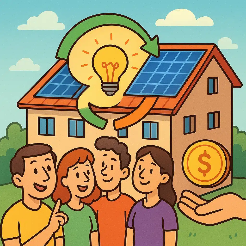 Placas solares en tejado comunitario: reparto de ahorro explicado fácil