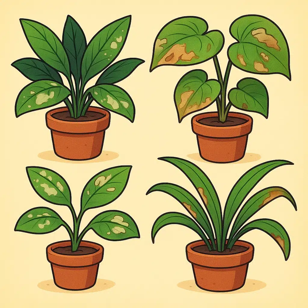 Plantas que no soportan agua dura y cómo reconocerlo en hojas