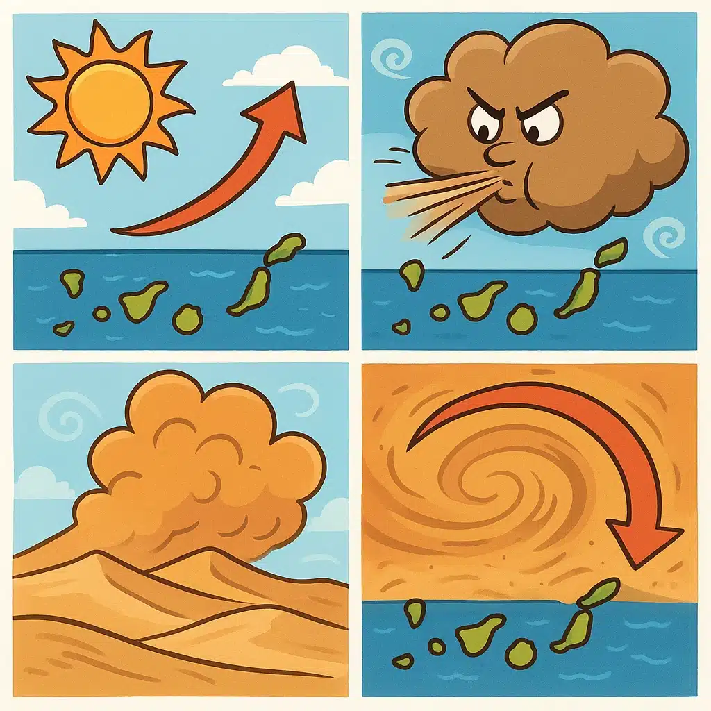 Por qué hay tormentas de arena en Canarias: origen y ciclos