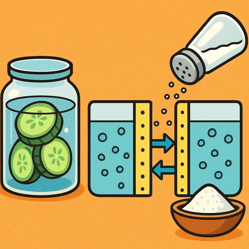 Por qué la sal conserva alimentos: ósmosis explicada sin fórmulas
