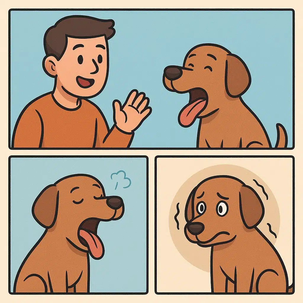 Por qué tu perro bosteza cuando le hablas: calma, estrés y comunicación