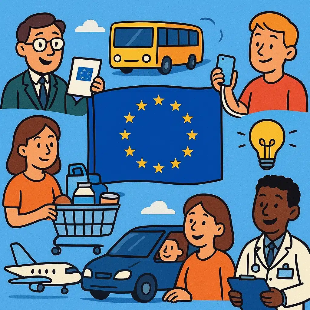 Qué competencias tiene la Unión Europea y cómo te afecta en el día a día