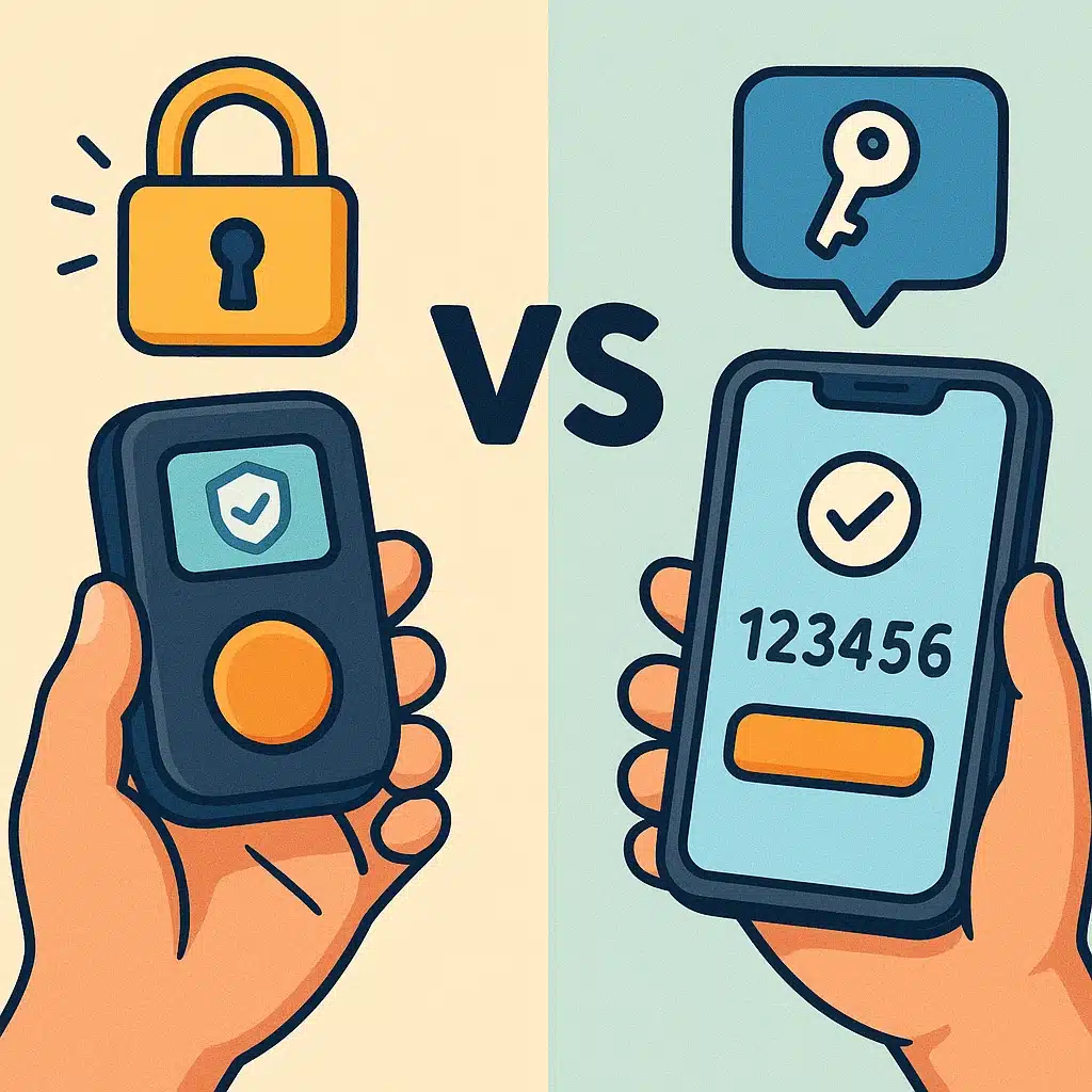 Qué es un token de seguridad (MFA) y cuándo te conviene físico vs app