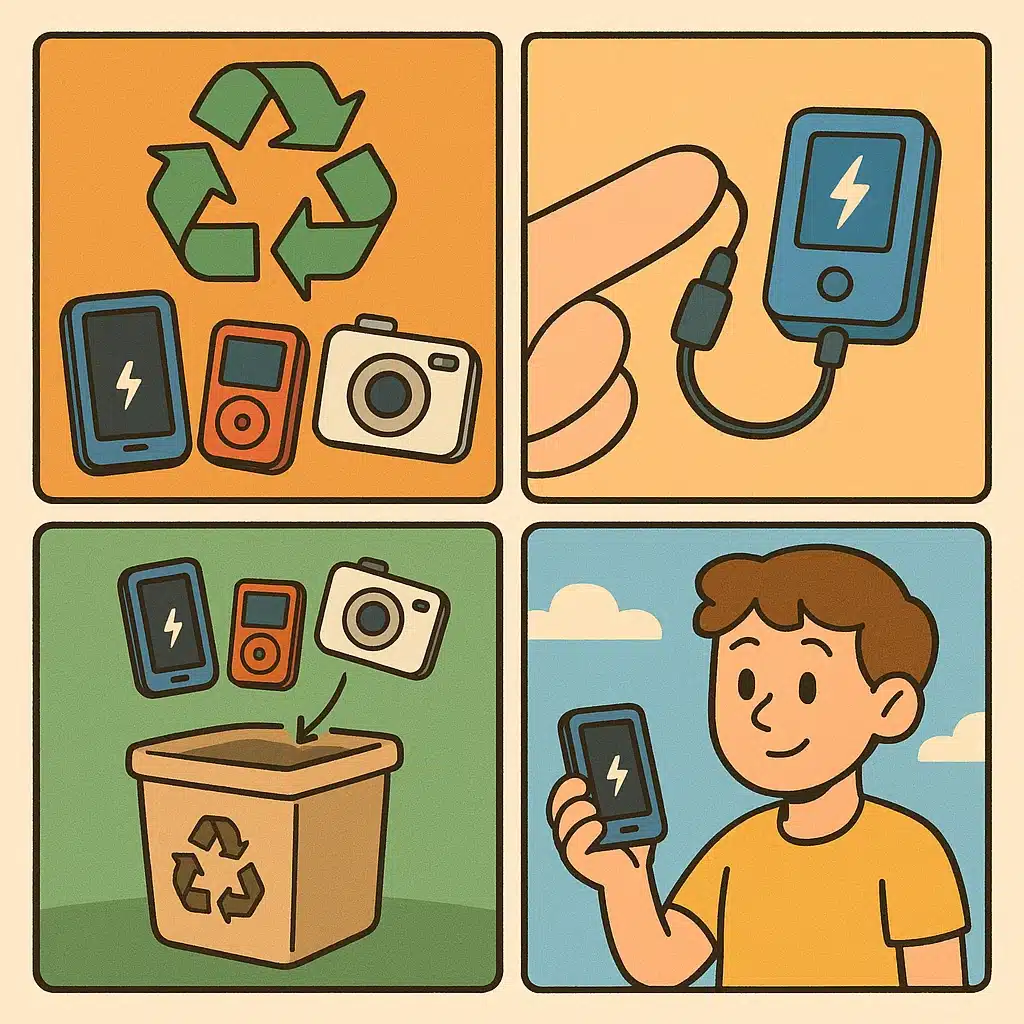 Qué hacer con aparatos pequeños con batería integrada: pasos para reciclarlos bien