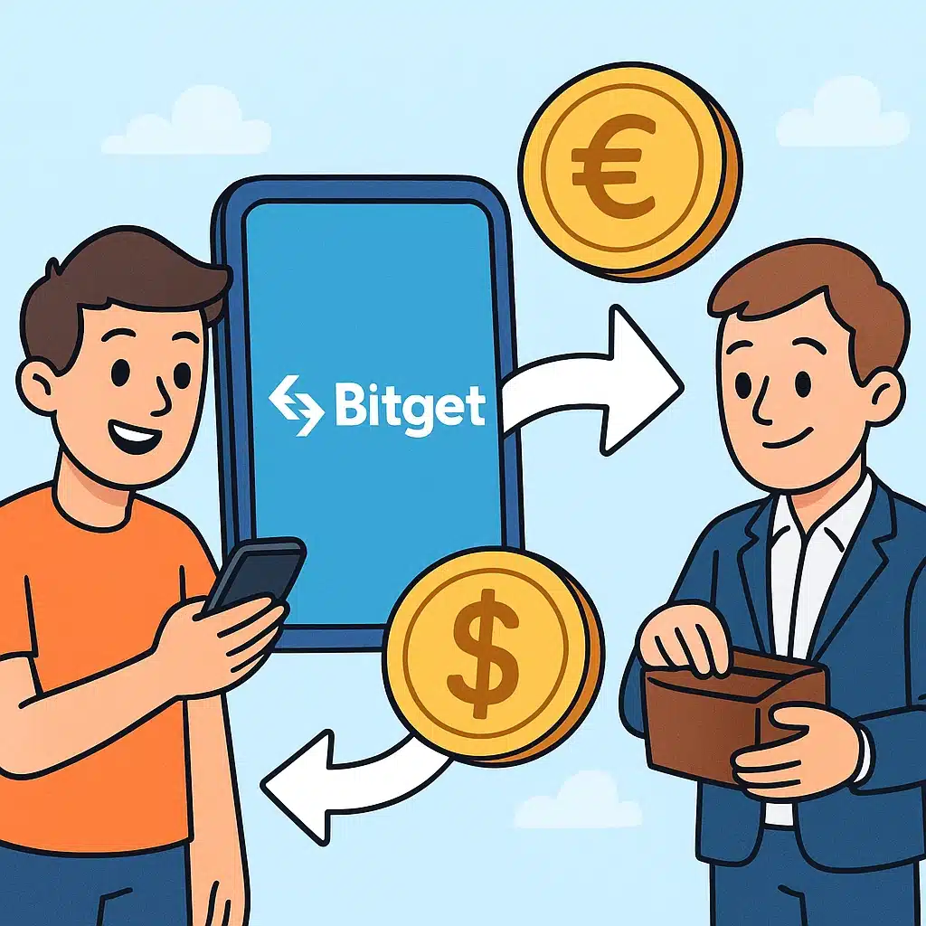 Retirar euros o dólares desde Bitget: caminos simples