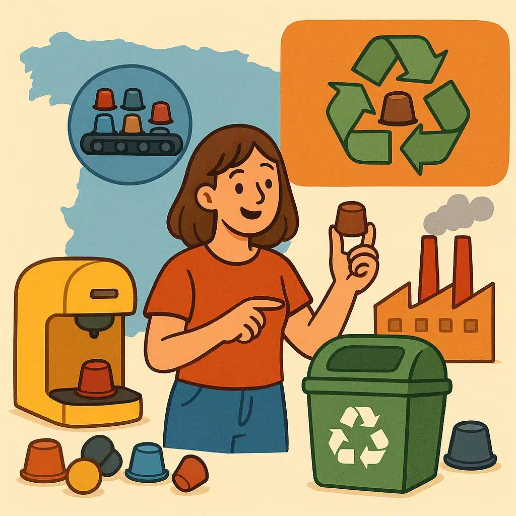 Reciclaje de cápsulas de café: qué opciones reales hay en España