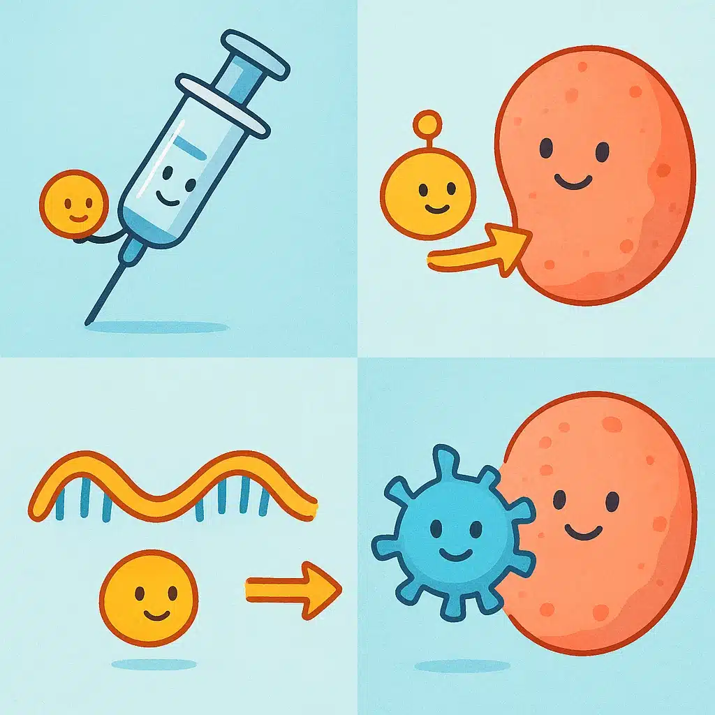 Cómo funciona una vacuna mRNA explicado con analogías simples