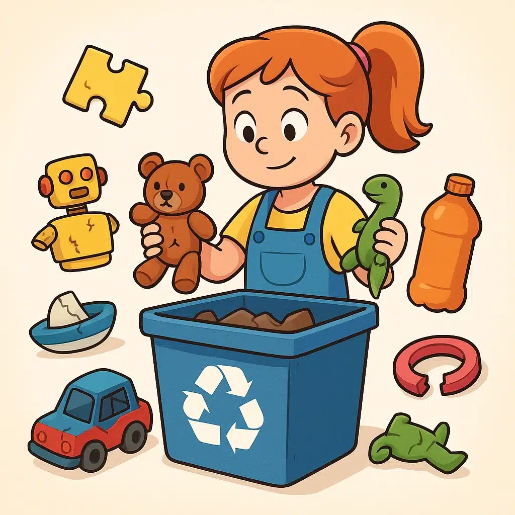 Qué hacer con juguetes rotos: piezas, plásticos mixtos y opciones reales
