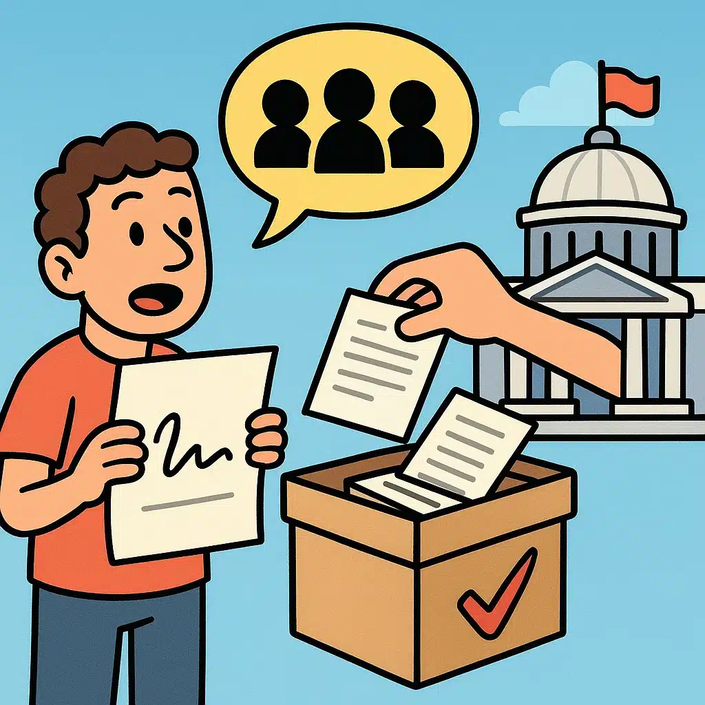 Qué es una iniciativa legislativa popular y cuántas firmas necesita