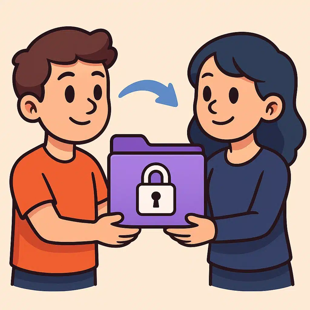 Compartir cosas con NordLocker sin enseñar tu información