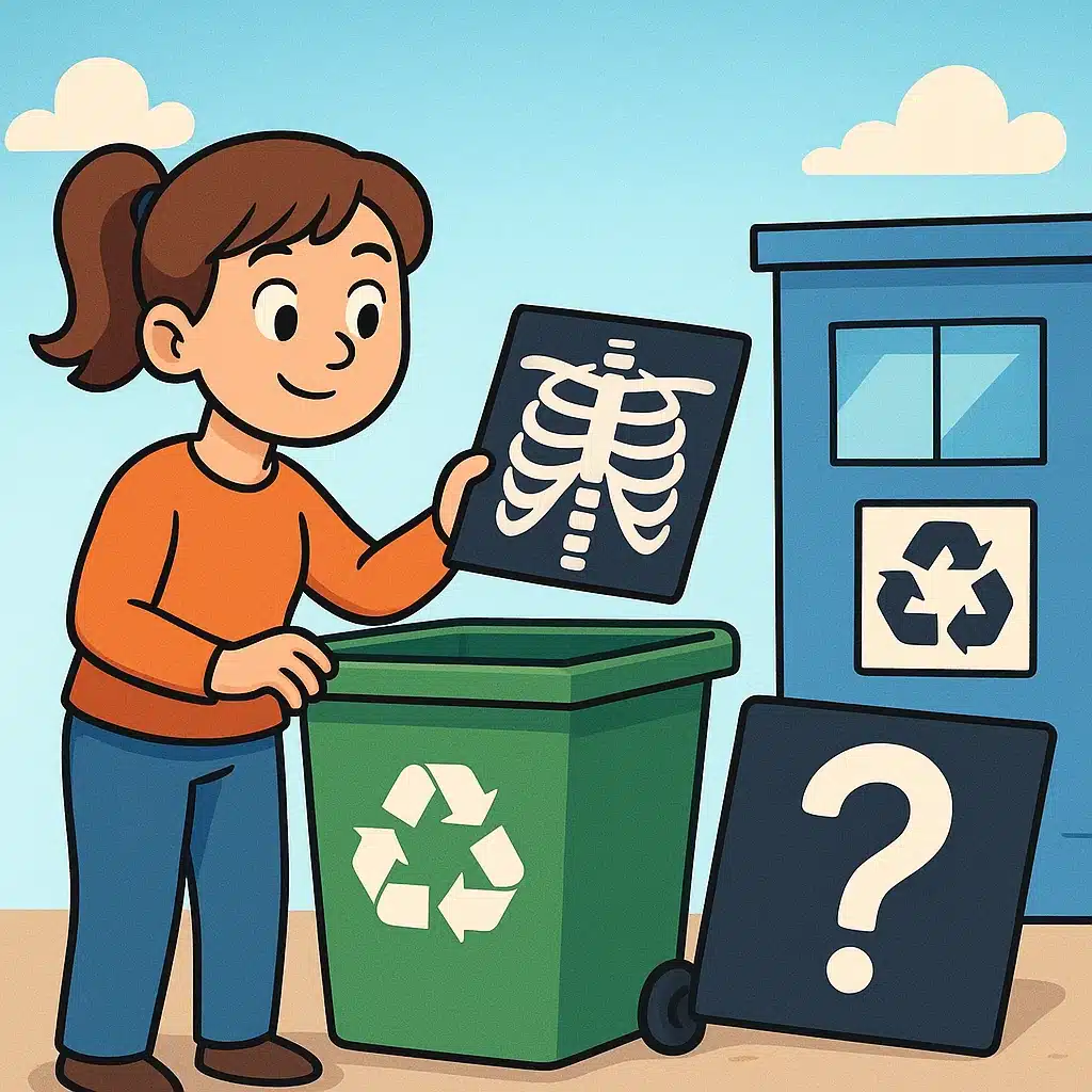 Reciclar radiografías antiguas: dónde llevarlas y por qué no van al azul