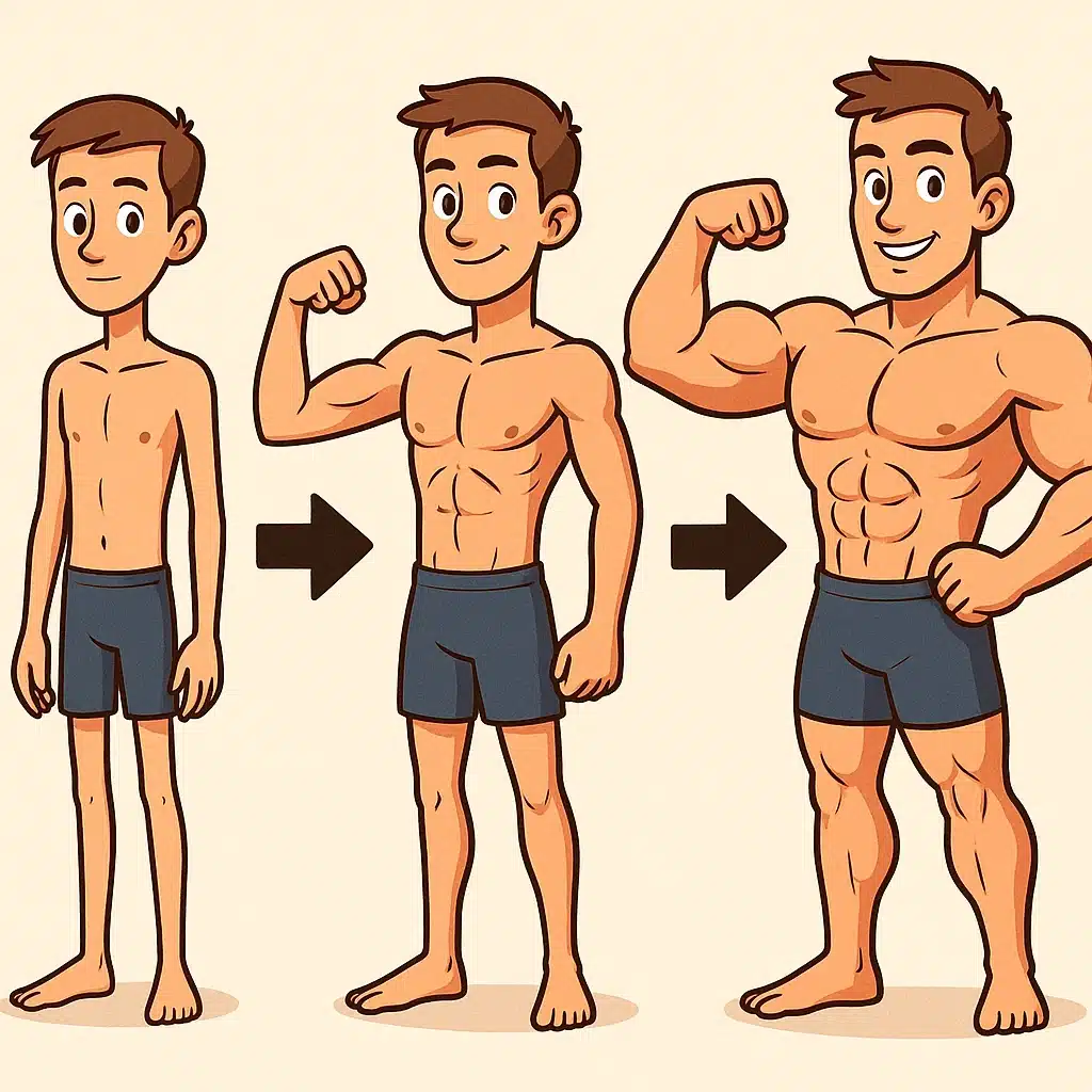 Aumentar masa muscular siendo delgado: guía simple para no estancarte