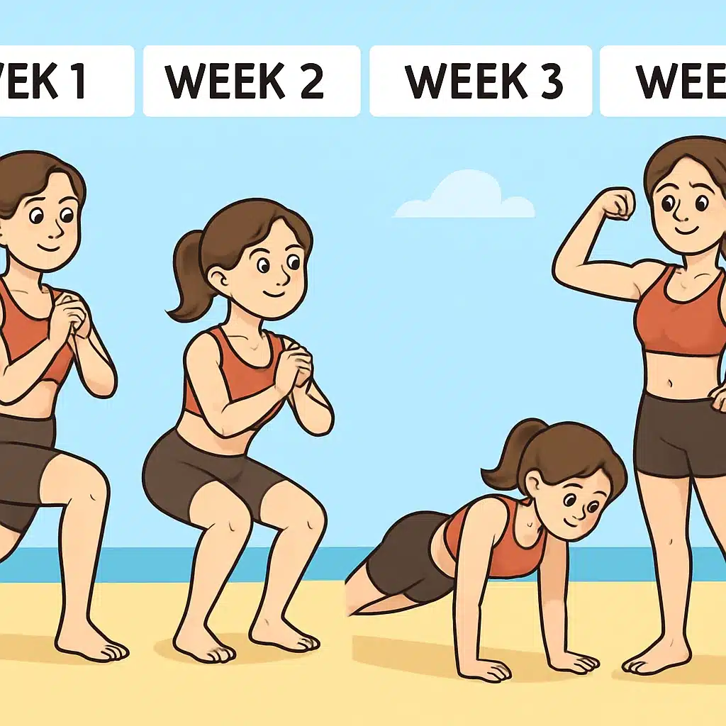 Rutina ‘cuerpo de playa’ de 4 semanas sin machacarte: versión humana